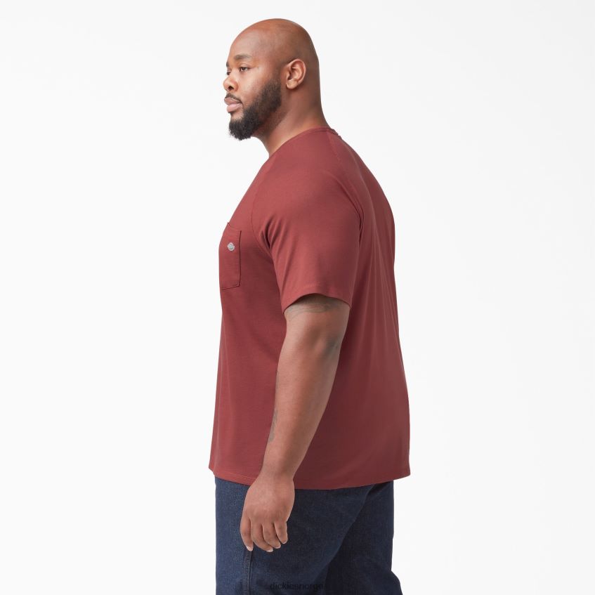 Dickies menn avkjølende kortermet t-skjorte 4NB6FR540 klær stokk rød (cn)