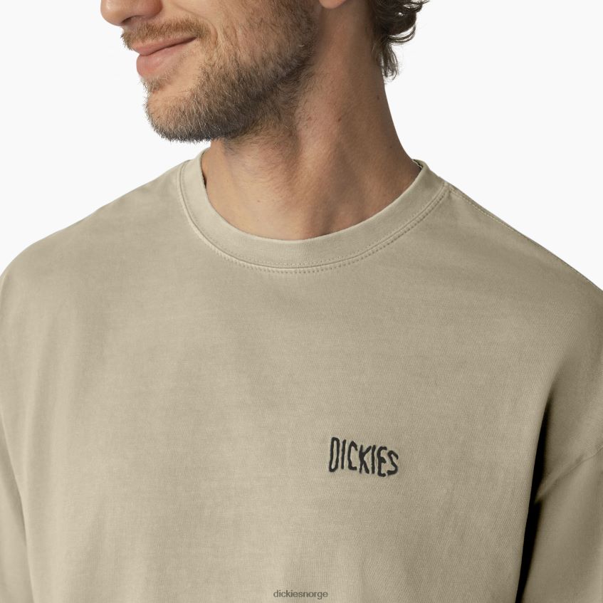 Dickies menn bandon kortermet t-skjorte 4NB6FR790 klær ørkensandpigmentvask (dwm)