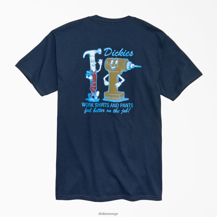Dickies menn føle deg bedre på jobben grafisk t-skjorte 4NB6FR858 klær mørk marineblå (dn)