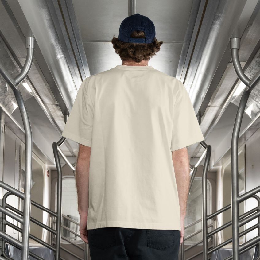 Dickies menn jake hayes grafisk t-skjorte 4NB6FR649 klær naturlig beige (nt)