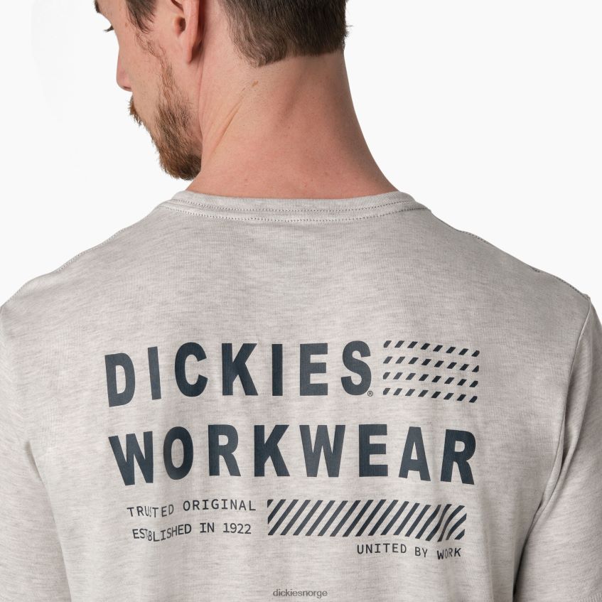 Dickies menn kjølende grafisk t-skjorte 4NB6FR899 klær askegrå (ag)