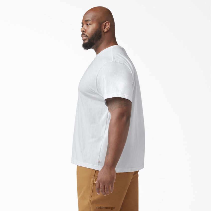 Dickies menn kortermet t-skjorte 4NB6FR634 klær hvit (wh)