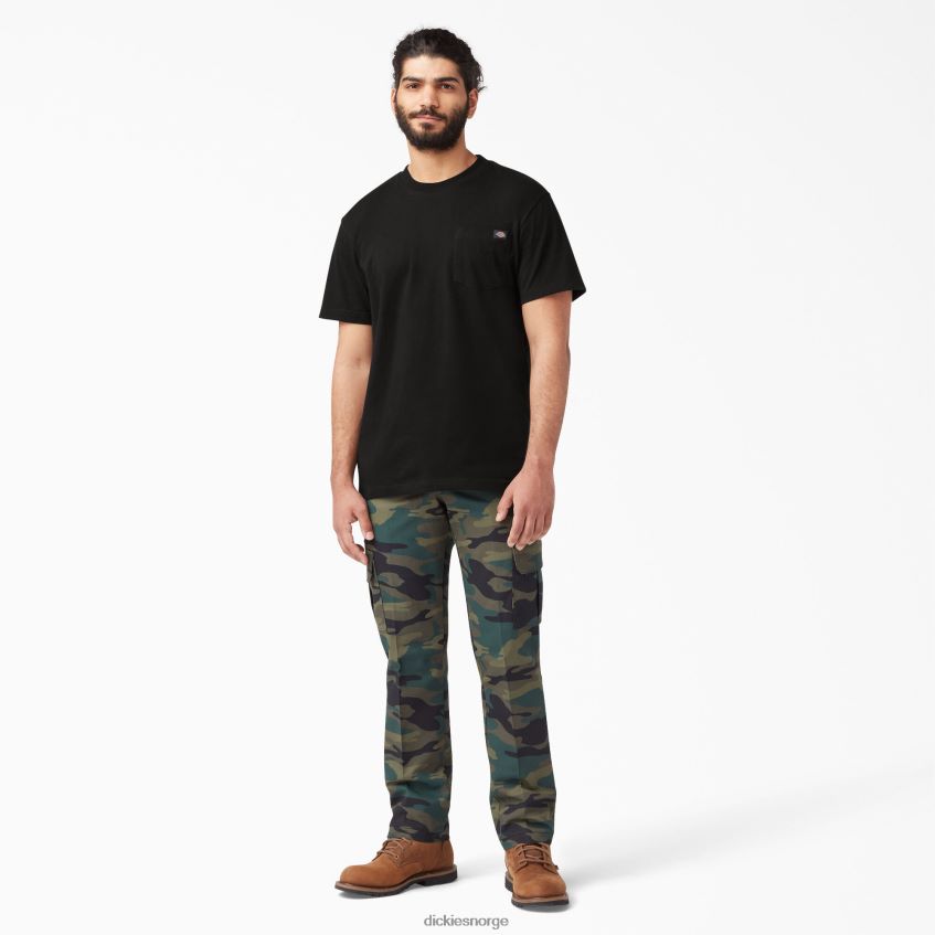 Dickies menn kortermet tungvekts t-skjorte 4NB6FR506 klær svart (bk)