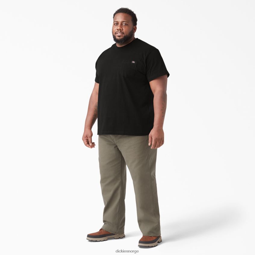 Dickies menn kortermet tungvekts t-skjorte 4NB6FR506 klær svart (bk)