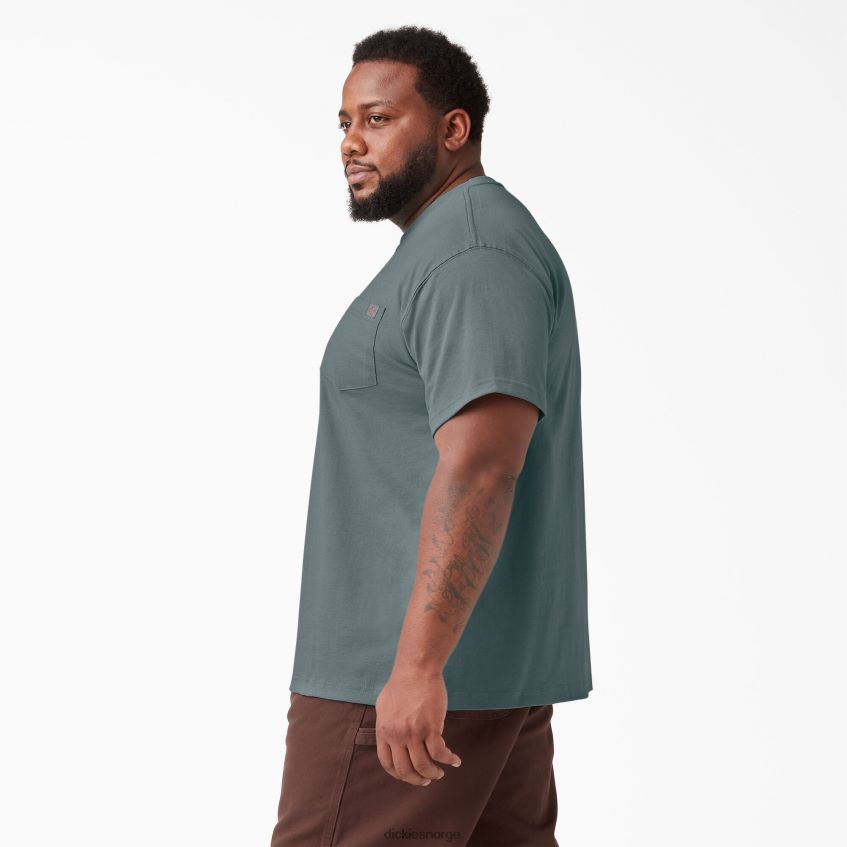 Dickies menn kortermet tungvekts t-skjorte 4NB6FR507 klær røykblå (bm)