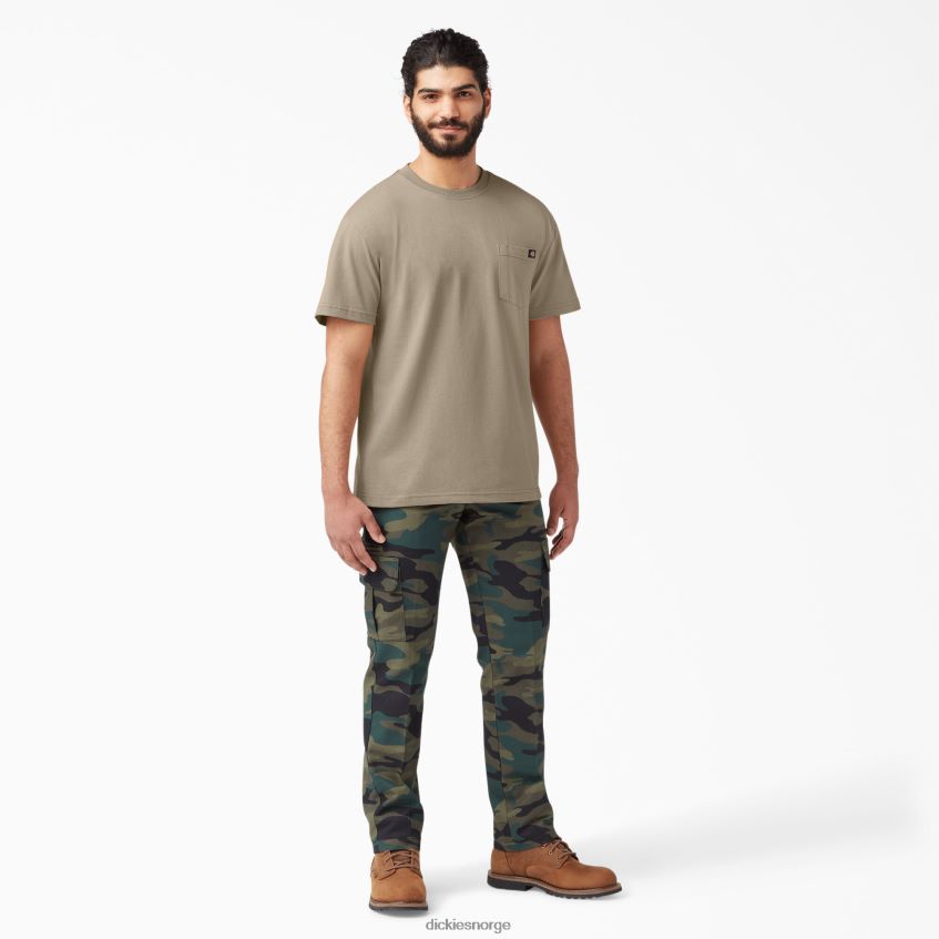 Dickies menn kortermet tungvekts t-skjorte 4NB6FR514 klær ørkensand (ds)