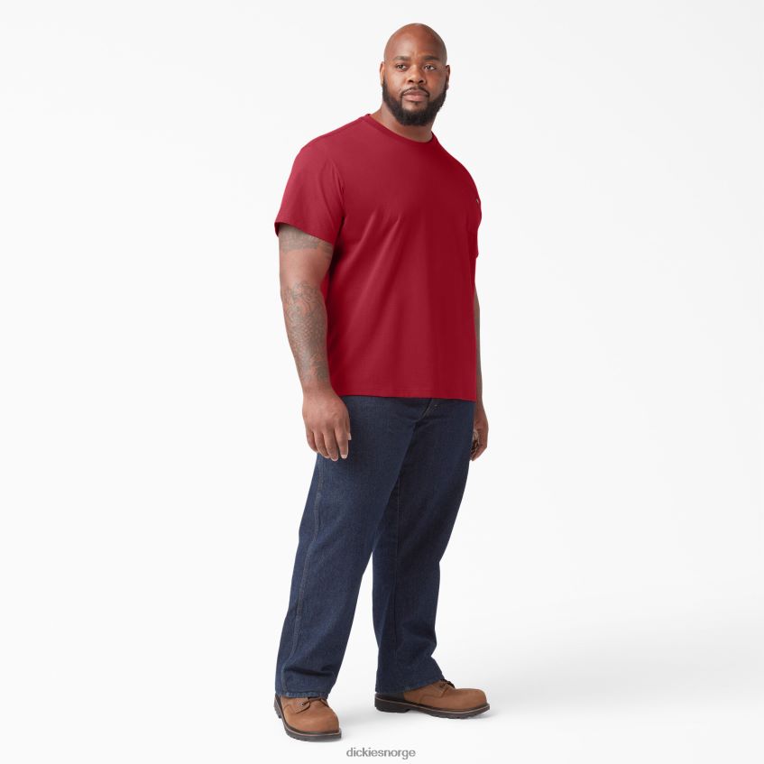 Dickies menn kortermet tungvekts t-skjorte 4NB6FR515 klær engelsk rød (er)