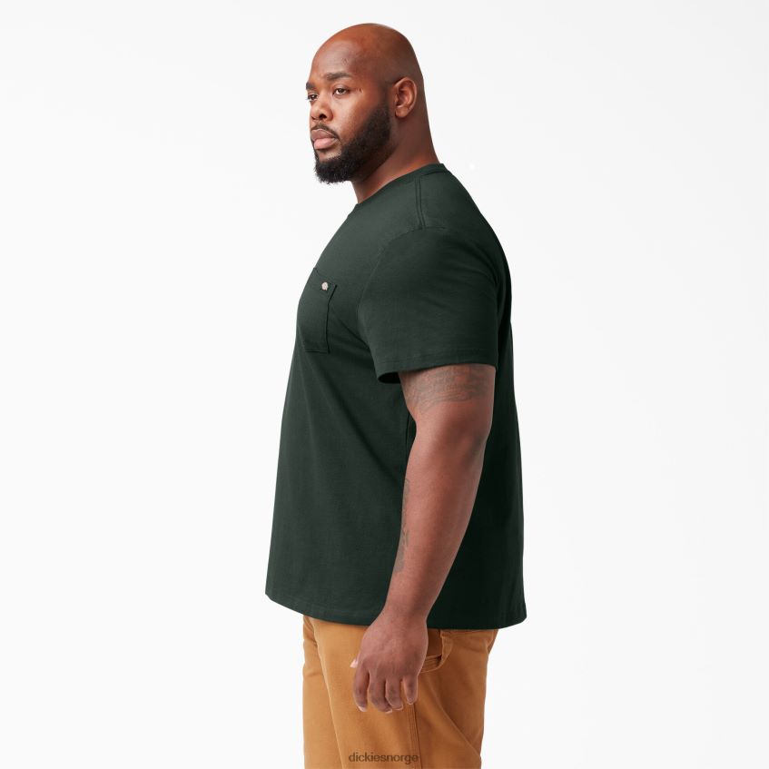 Dickies menn kortermet tungvekts t-skjorte 4NB6FR516 klær jegergrønn (gh)
