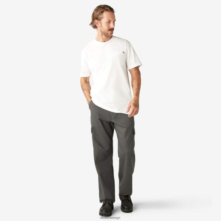 Dickies menn kortermet tungvekts t-skjorte 4NB6FR523 klær hvit (wh)
