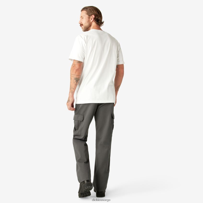 Dickies menn kortermet tungvekts t-skjorte 4NB6FR523 klær hvit (wh)