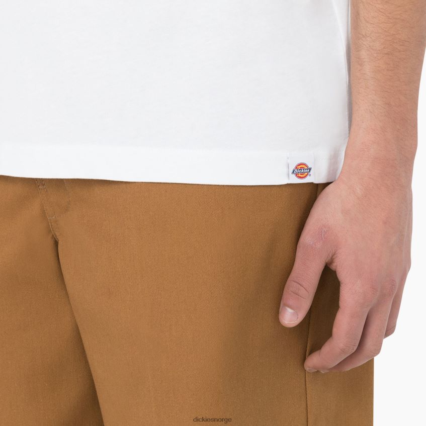 Dickies menn leesburg kortermet t-skjorte 4NB6FR878 klær hvit (wh)