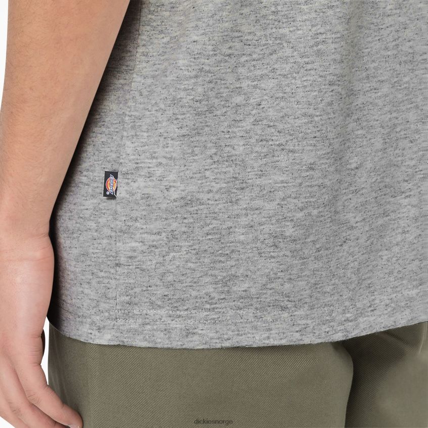 Dickies menn summerdale kortermet t-skjorte 4NB6FR582 klær gråmelert (hg)