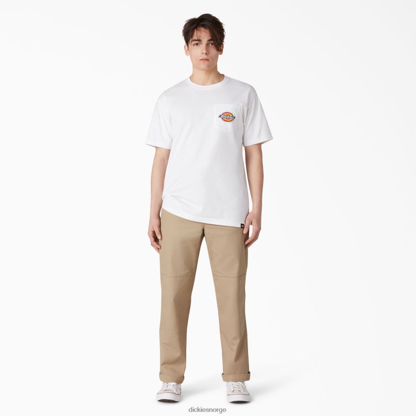 Dickies menn t-skjorte med brystlogo 4NB6FR898 klær hvit (wh)