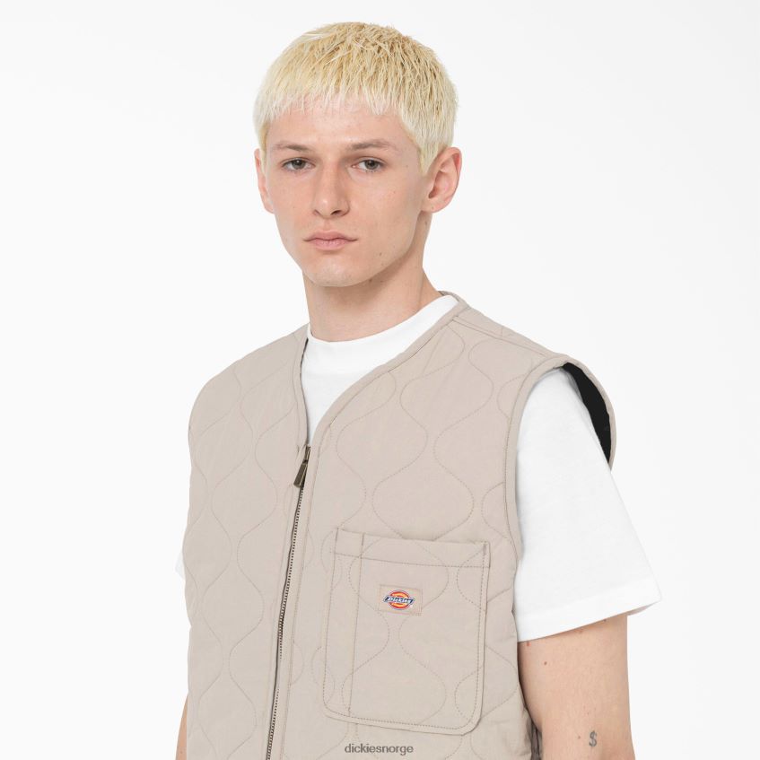 Dickies menn thorsby liner vest 4NB6FR1123 klær sandstein (ss)