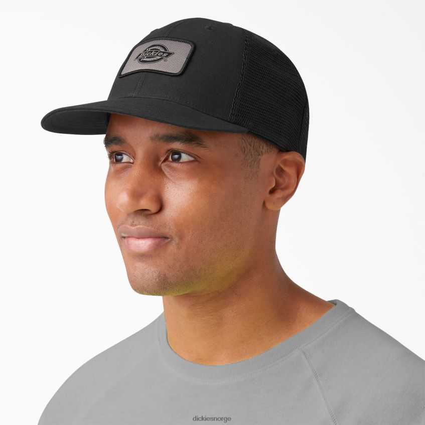 Dickies unisex lerret trucker cap 4NB6FR2799 tilbehør svart (bk)