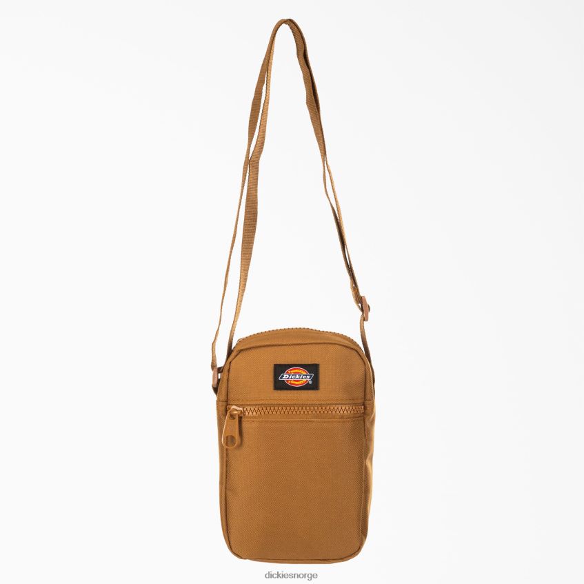 Dickies unisex ensfarget crossbody-veske 4NB6FR2743 tilbehør brun and (bd)